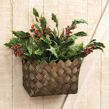 Rustic Tobacco Wall Basket - The Fox Decor